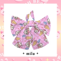 (48h shipped) Little goat ice cream | Original Handmade Valley Beauty Pain Bag Bow Tie Pendant Key Buttoned Brooch