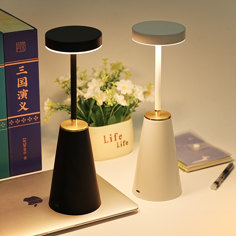 Shenkengtuan Smart Rechargeable Led Eye-Caring Stepless Dimming Desk Lamp for Bedroom Bedside, Simple and Modern Shenkengtuan Smart Rechargeable Led Eye-Caring Stepless Dimming Desk Lamp for Bedroom Bedside, Simple and Modern