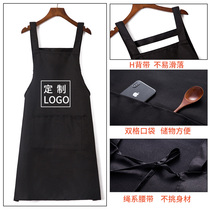 Waterproof apron custom logo printing advertising gifts custom supermarket overalls restaurant snack bar printing