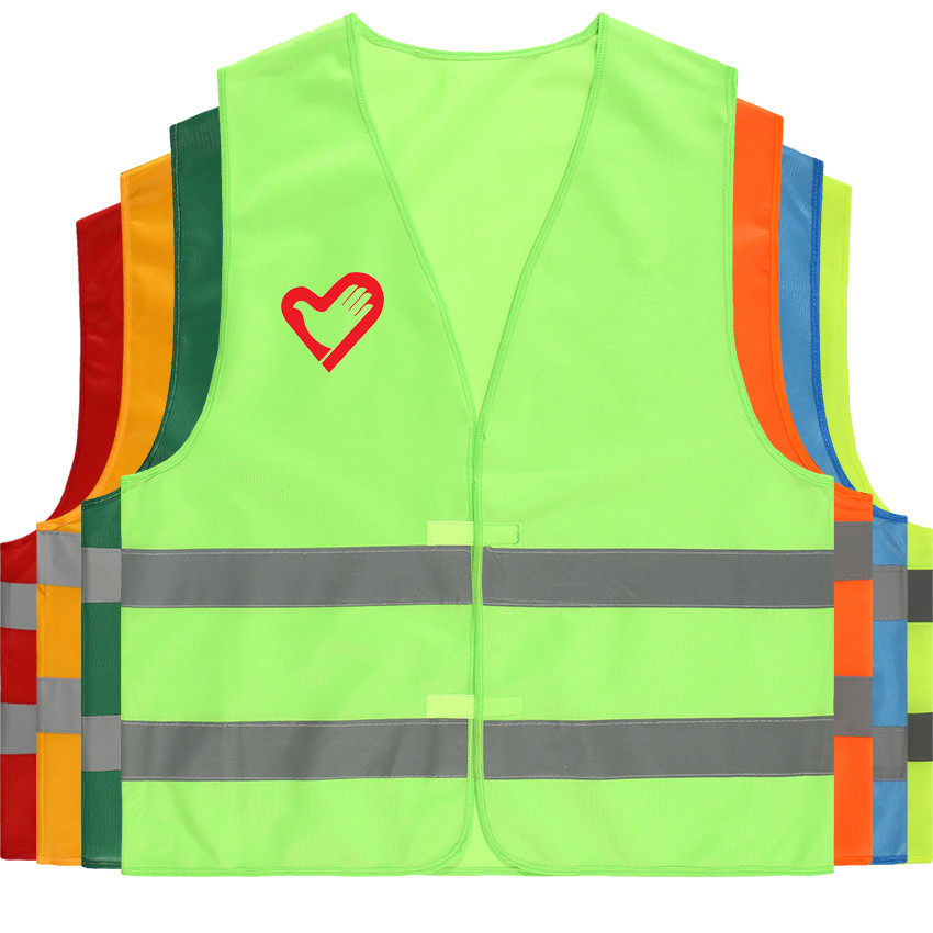 Reflective vest building construction safety clothing fluorescent yellow vest breathable construction site construction riding clothing can be printed custom