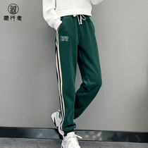 2023 Autumn and Winter New Outdoor Fleece Pants Womens Warm Thickened Fleece Pants Sports Leisure Running Sports Pants Trendy