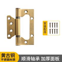 Silent 3-inch double-leaf hinge door hinge cabinet door loose-leaf bedroom indoor concealed hinge hinge bearing
