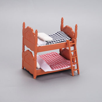 Doll house bunk bed furniture bunk bed bedroom scene