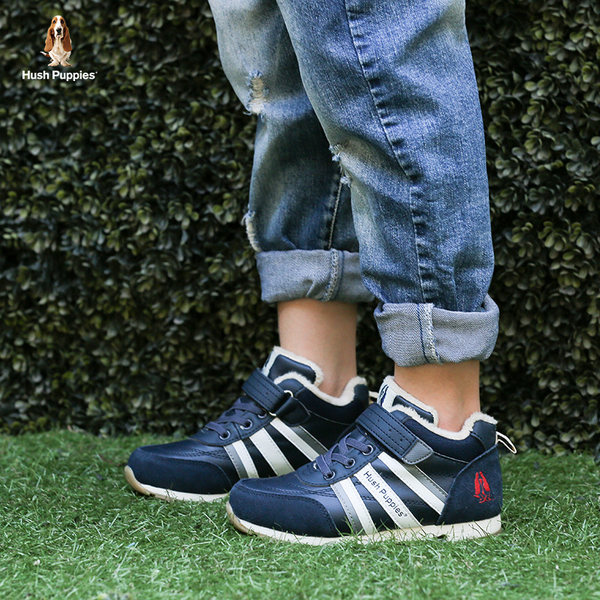 发邮政 Hush Puppies 暇步士 加绒保暖 儿童魔术贴运动鞋 天猫优惠券折后￥119包邮（￥179-60）男女童多色31~37码可选