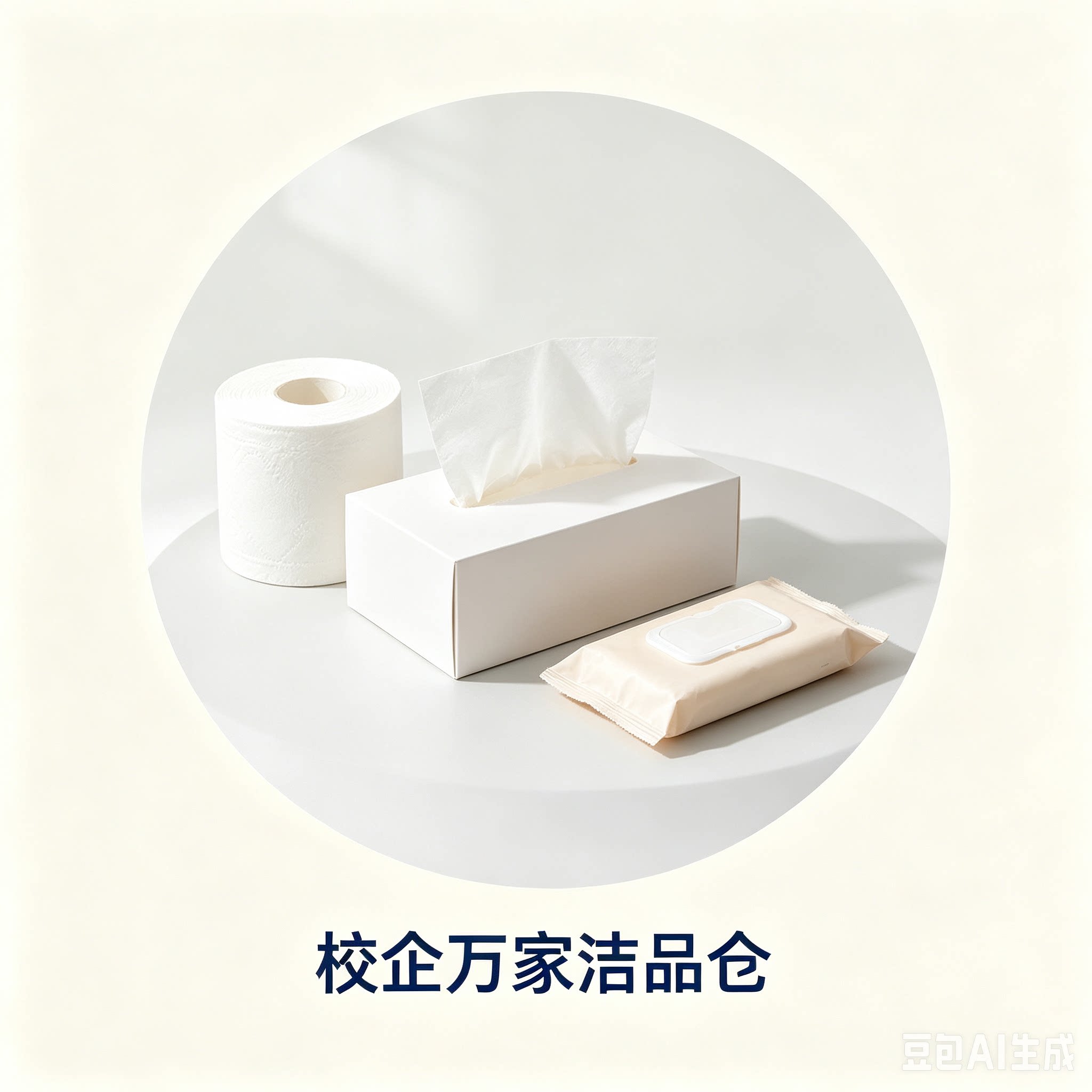 校企万家洁品仓的LOGO