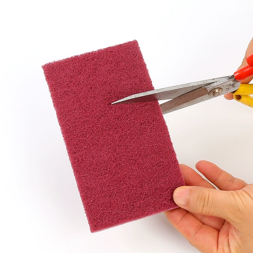 Утолщенная наждачная тряпка, губка для чистки, обеззараживание и удаление ржавчины, артефакт для протирки кастрюли, кухонный артефакт для волшебной протирки, ручка из нержавеющей стали.