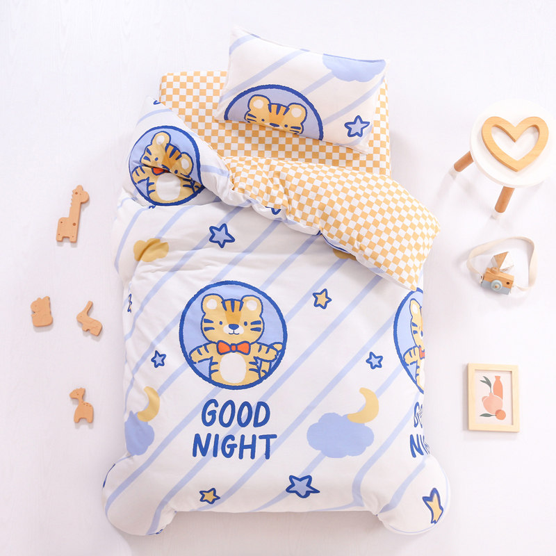 Pure cotton kindergarten quilt three-piece set 3 autumn and winter bedding children's bedding quilt cover 6 baby special six-piece set for entering the kindergarten