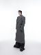 CulturE niche three-dimensional deconstructed shoulder-padded woolen coat, simple casual long over-the-knee windbreaker autumn and winter coat