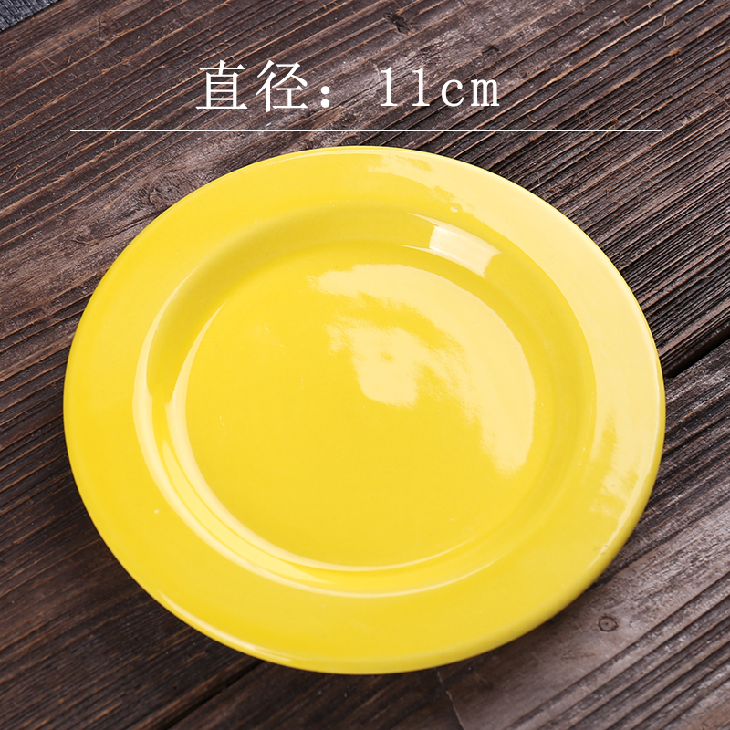 Ceramic Microwaveable Dish with a Unique Design, Suitable for Home Use, Available in Various Sizes, Popular Yellow Plate for Breakfast