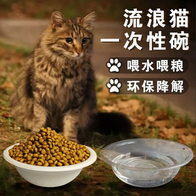 Wave cat feeds bowl disposable cat grain bowl outdoor waterproof ant ante basin feeder drink water feed artifacts