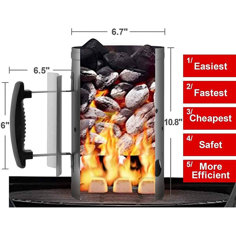 Loo Tripod Charcoal Fire Bucket Point Charcoal Barrel Charcoal Barrel Charcoal Ignition Barrel Barbecue Oven Ignitor Burning Tea Hot Pot Tool