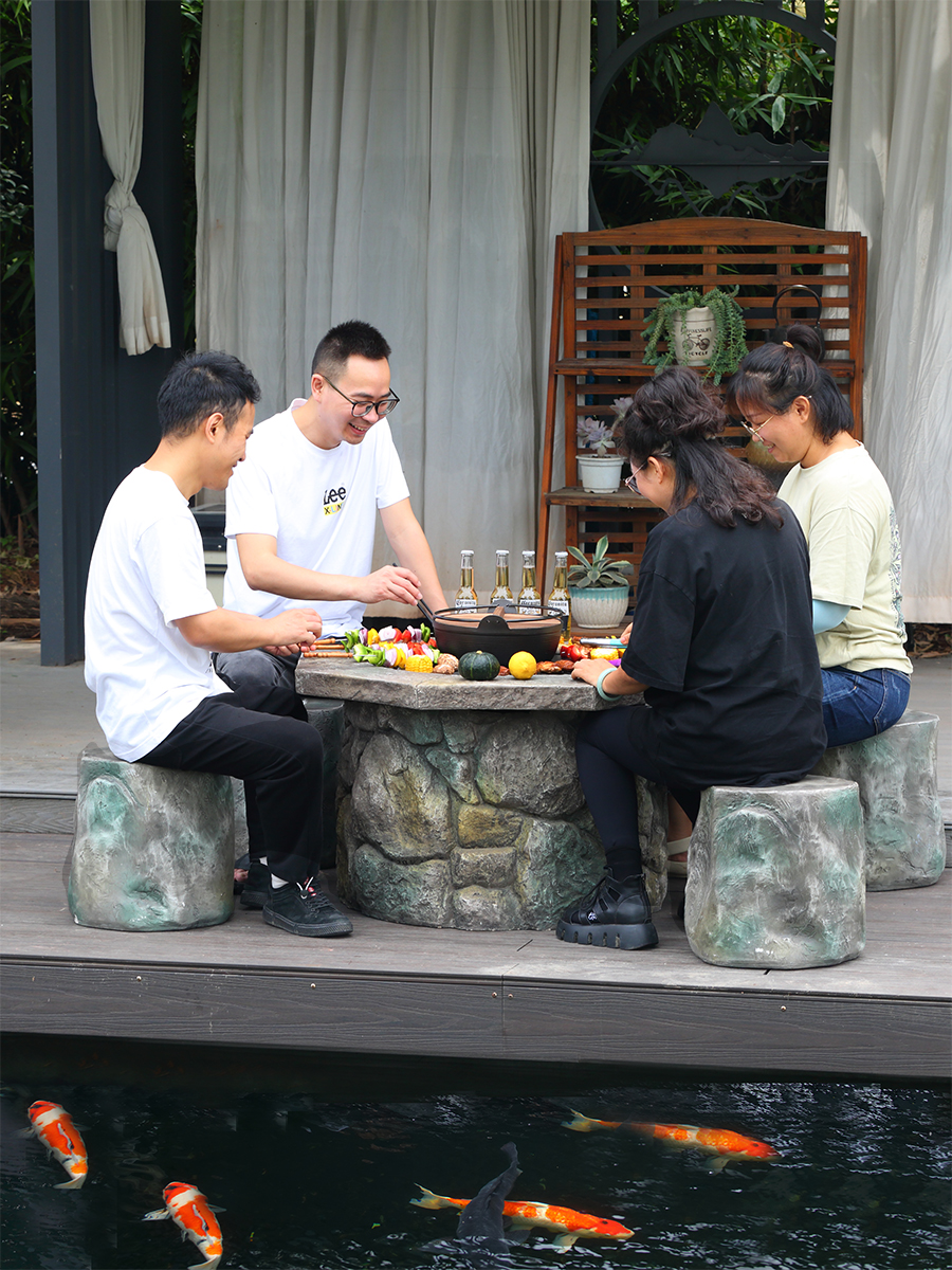 Lomoding outdoor villa courtyard barbecue stove heating stove charcoal barbecue grill household grilled brazier grill