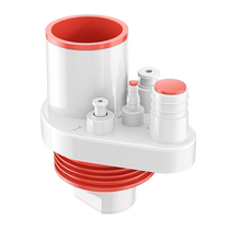 Kitchen sewer pipe three-way dishwasher water purifier multi-functional drainage joint vegetable basin anti-odor artifact 3504