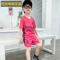 Bala bala2022 Summer new Korean version children sportswear children sports suit boy speed dry suit short sleeve shorts