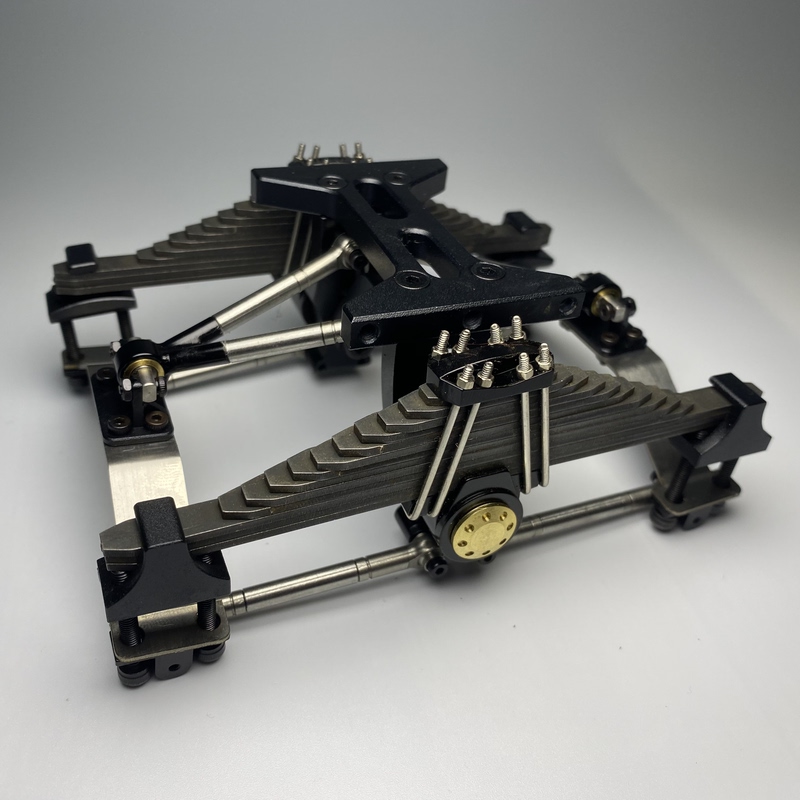 1/14 Tamiya Tractor Rear Suspension Steel Plate Simulation Straight Steel Plate Heavy-Duty Rear Suspension Heavy-Duty Steel Plate Domestic Model