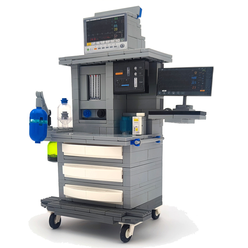 Anesthesia Machine Building Blocks Small Particle Toys Ornaments Back-To-School Graduation Gifts Medical Students Medical Breathing