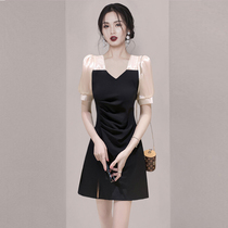 Small sub-bubble sleeveless dress woman 2022 Summer dress New temperament Slim Short Skirt High End Maiden Womens Dress Dress