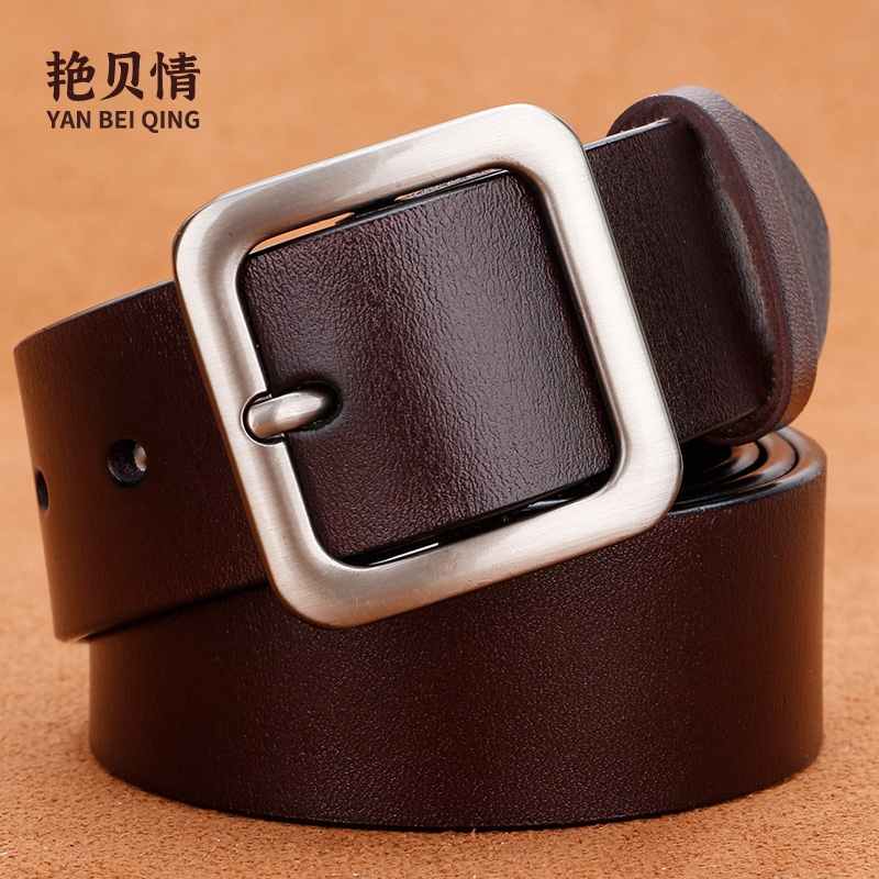 Versatile Wide Genuine Leather Belt for Women, Simple Pure Leather Fashion Jeans Belt, ins Style Black Trendy Korean Belt Versatile Wide Genuine Leather Belt for Women, Simple Pure Leather Fashion Jeans Belt, ins Style Black Trendy Korean Belt