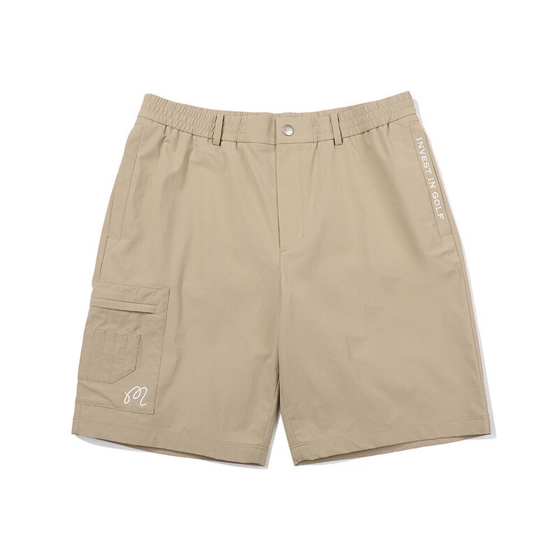 Korean Malbon Golf Men's Summer Golf Shorts with Tee Holder Men's Golf Pants