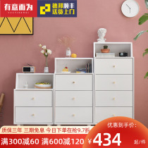 Solid wood chest of drawer simple modern luxury bedroom chest of drawer drawer type wall-by-wall storage cabinet solid wood living room locker