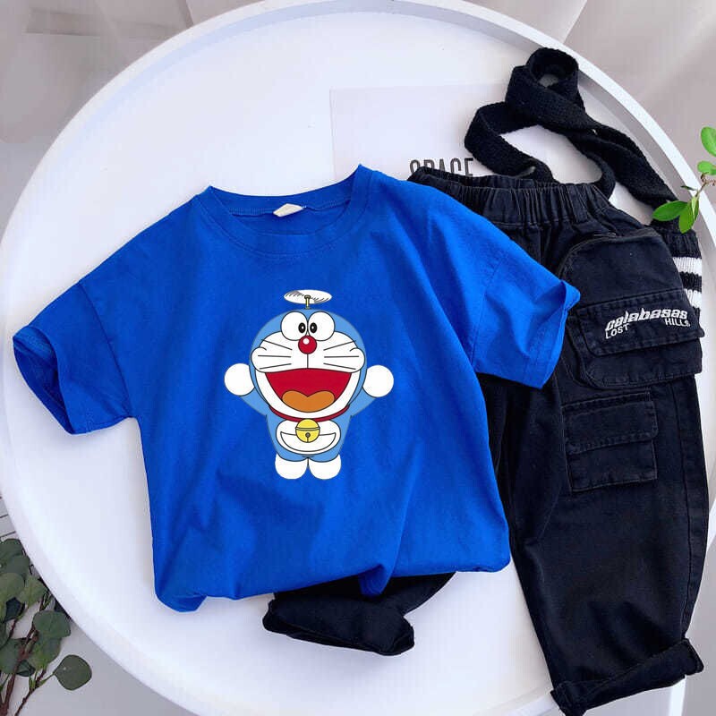 Boys short-sleeved cartoon T-shirt 2021 summer new baby bottoming shirt girls half-sleeved children's thin top t