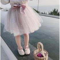 Girls dress Skirt Half Body Dress Foreign Air Skirt Spring Summer New Middle Boy Baby Fluffy Skirt Short Skirt Child Princess Dress