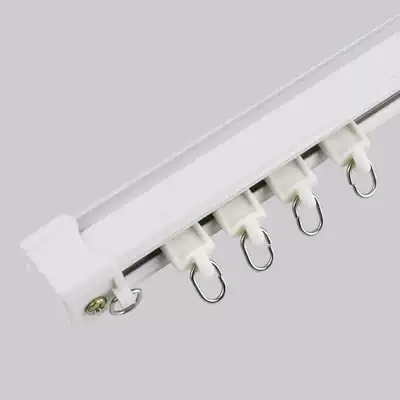 Nancheng old dream aluminum alloy curtain track side mount rail monorail top mount Double track silent Rod customization
