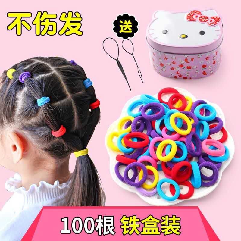 Children do not hurt hair rubber band Hair Rubber Fascia Korean Version No Seams Hair Circles High Elastic Hair Circles Little Girl Headwear
