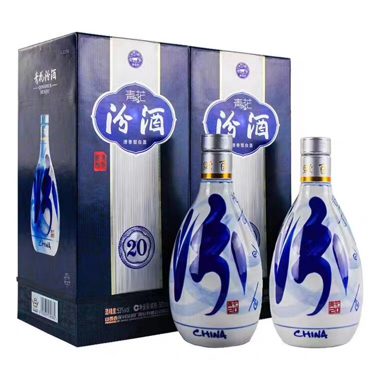 汾酒20年青花瓷20年53度500ml清香型白酒-淘宝网
