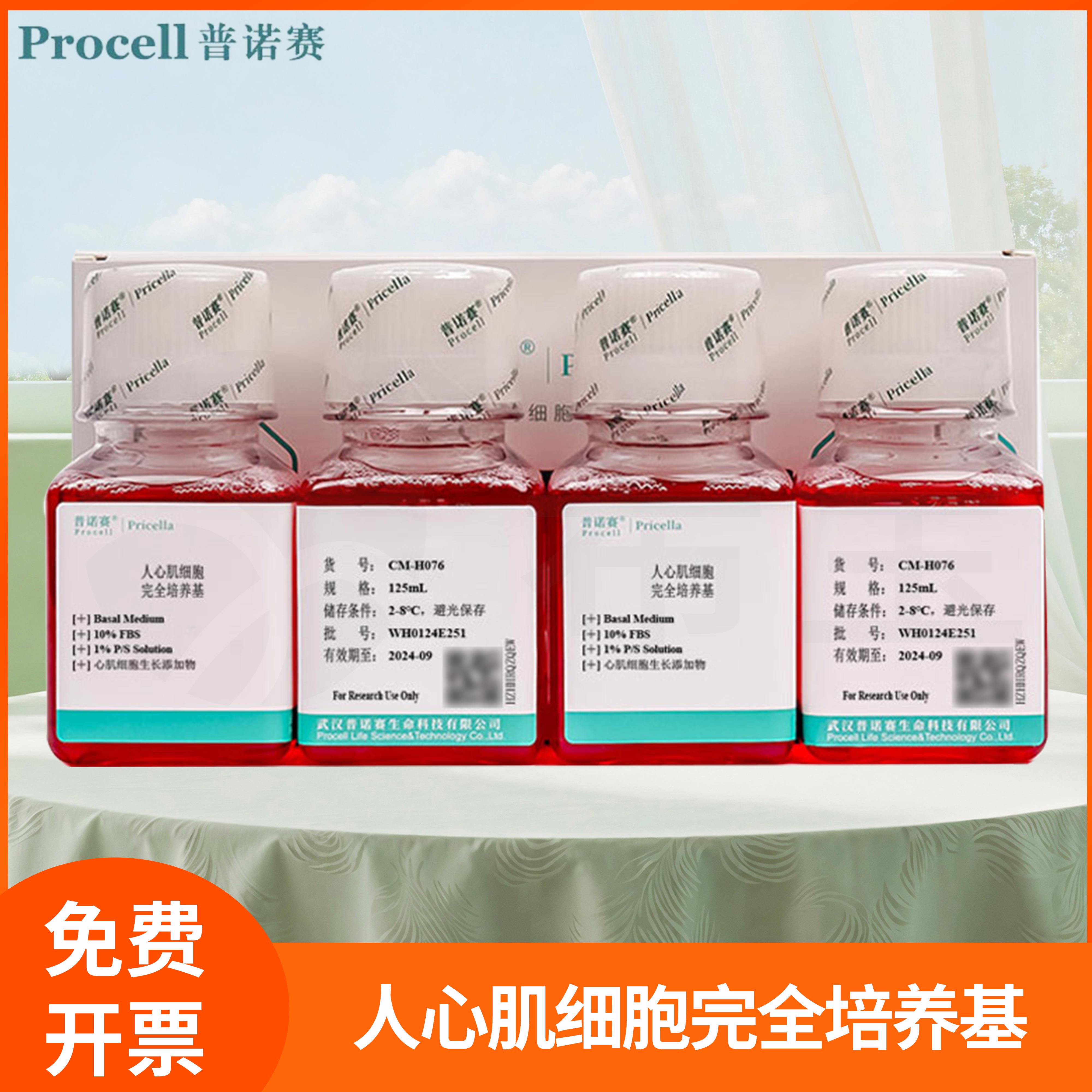 人心肌细胞完全培养基心肌细胞专用基础培养溶液普诺赛/Procell