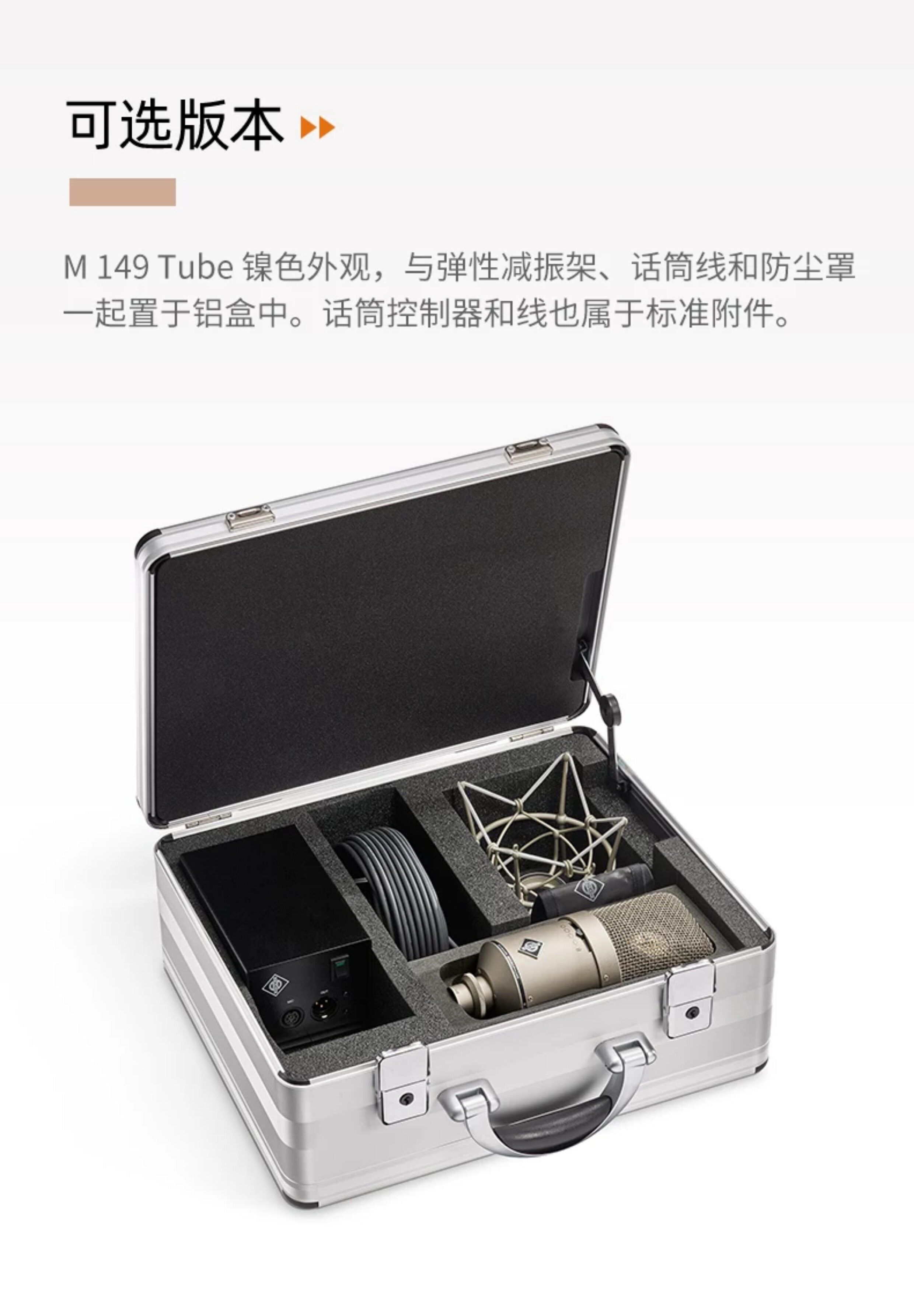 Neumann/诺音曼M149录音棚专业麦克风录音直播电子管话筒歌星同款