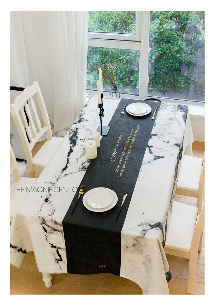 Bắc Âu đơn giản màu rắn lưới đỏ in khăn trải bàn chống thấm nước chống vảy vải hình chữ nhật vải bàn cà phê khăn trải bàn khăn trải bàn khăn trải bàn màu trắng
