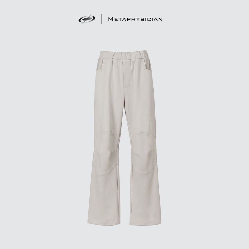 Meta Long-Staple Cotton Blend Segmented Design Three-Dimensional Cut Non-Restrictive Outdoor Loose Straight-Leg Flared Sweatpants