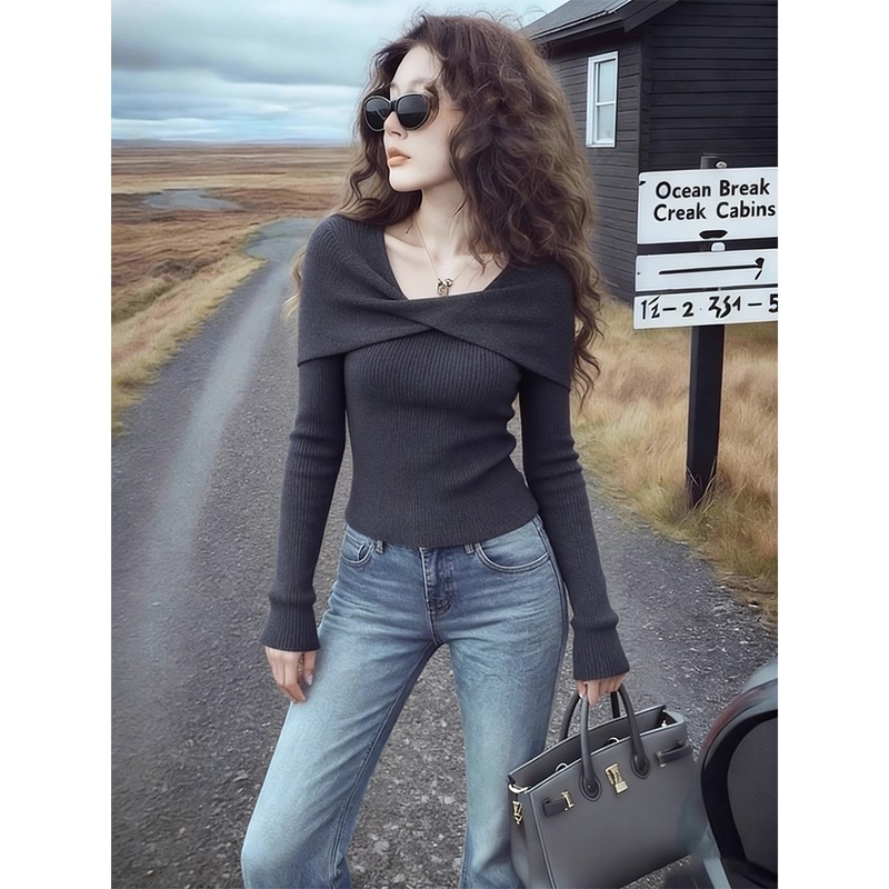 Women's Base Layer Sweater 2026 Early Spring New Popular Style High-End Knit Sweater Super Stylish and Beautiful Long-Sleeve Top for Layering Women's Base Layer Sweater 2026 Early Spring New Popular Style High-End Knit Sweater Super Stylish and Beautiful Long-Sleeve Top for Layering