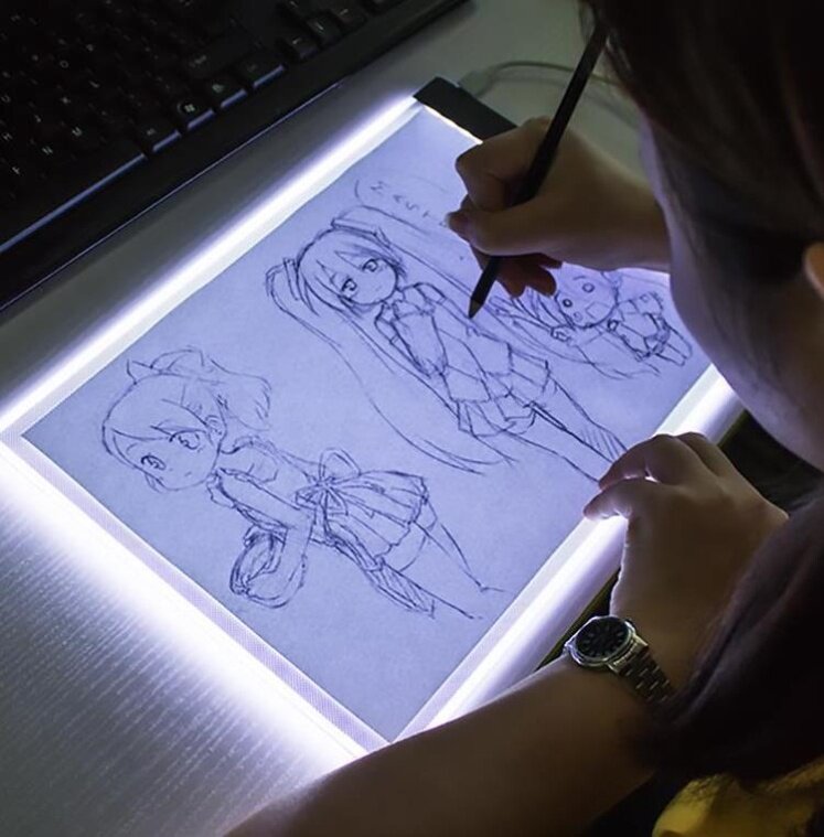 Brightness meticulous painting set simple calligraphy and painting a4 copy board copy table a3 simple drawing scan map ceremony