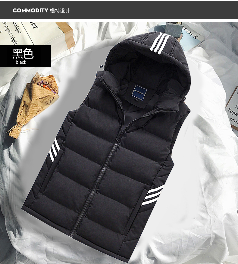 Vest nam mùa đông không tay áo khoác Slim phiên bản Hàn Quốc của xu hướng đẹp trai ấm áp vai mùa xuân và vest mùa thu xuống áo vest cotton comple tuổi 50