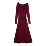 Летнее красное платье, длинная юбка, премиум класс