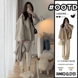 Демисезонное шерстяное пальто, длинная куртка, подходит для подростков, увеличенная толщина, изысканный стиль, средней длины