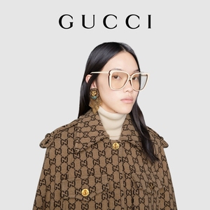 GUCCI古驰GG羊毛斗篷