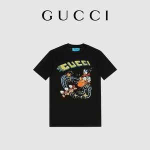 [新品]GUCCI古驰Disney x Gucci唐老鸭印花T恤