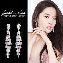 Big ear ornaments 2021 new fashion explosion net red female sterling silver ear clip no ear holes high-grade sense hypoallergenic earrings