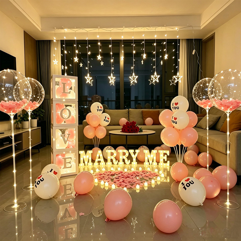 Proposal Indoor Decoration Props Scene Decoration Atmosphere Package Confession Romantic Birthday Internet Celebrity Simple Bedroom Room Proposal Indoor Decoration Props Scene Decoration Atmosphere Package Confession Romantic Birthday Internet Celebrity Simple Bedroom Room