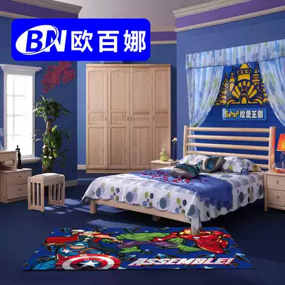 Oubina creative study floor mat personality net red floor stickers household basketball team custom pattern living room mat