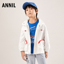 Annai childrens clothes boy shuttle weaseled jacket 2022 spring new