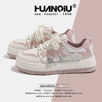 Летние кроссовки, универсальная японская белая обувь на платформе, спортивные туфли, 2023, в корейском стиле