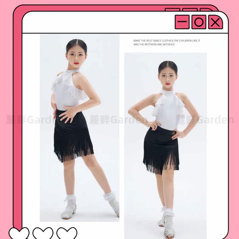 Advanced Latin dance suit girl performance practice suit upscale training flow Sulu back lotus leaf side foreign air half body dress-Taobao