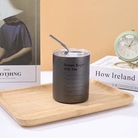 [Food Grade] 320 мл серого*крышка+соломка