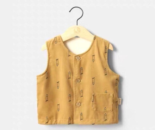 Paper sample T331 children's double-sided vest table with cloth vest paper sample