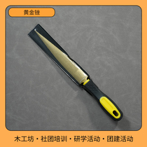 Childrens woodworking file toddler round wood art carpenter DIY tool hardwood file gold file wood polishing and trimming