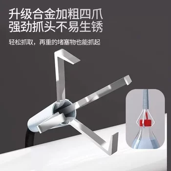 Toilet dredger sewer artifact toilet kitchen tools dredge blocked pipes universal manual